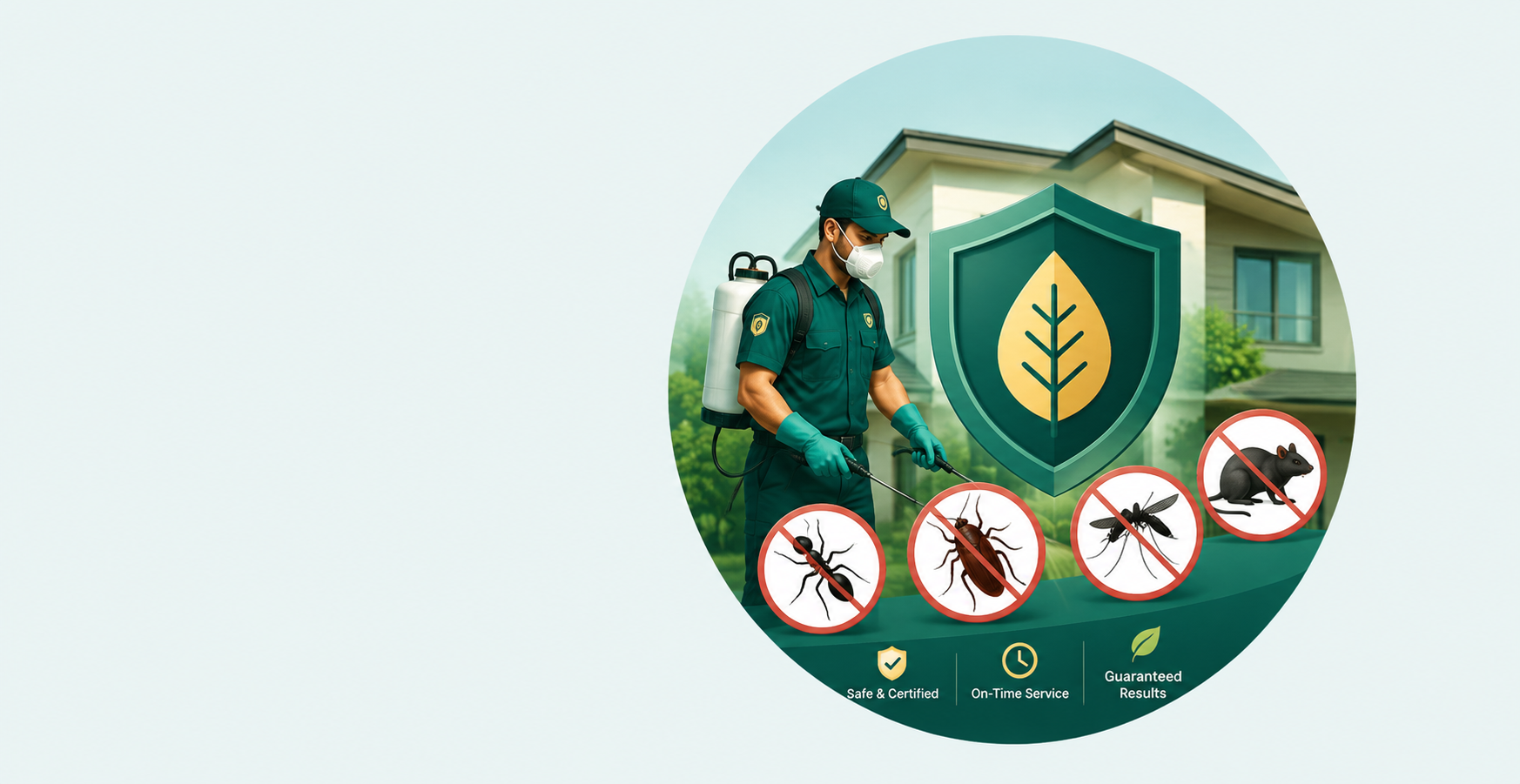 GKS Pest Control — termite, cockroach, mosquito and rodent control technician